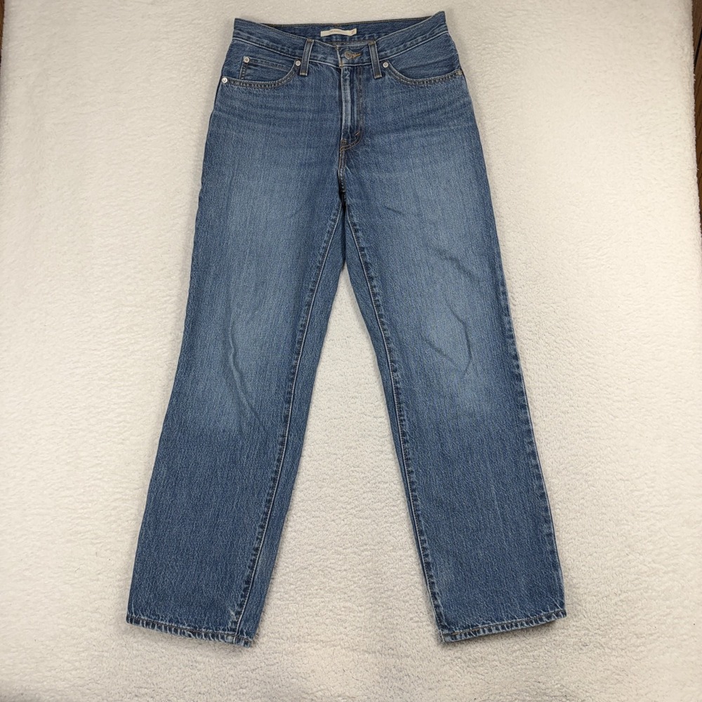 Levi's '94 BAGGY Jeans Womens 27 (29x29.5 Blue Light Wash Relaxed Straight Denim